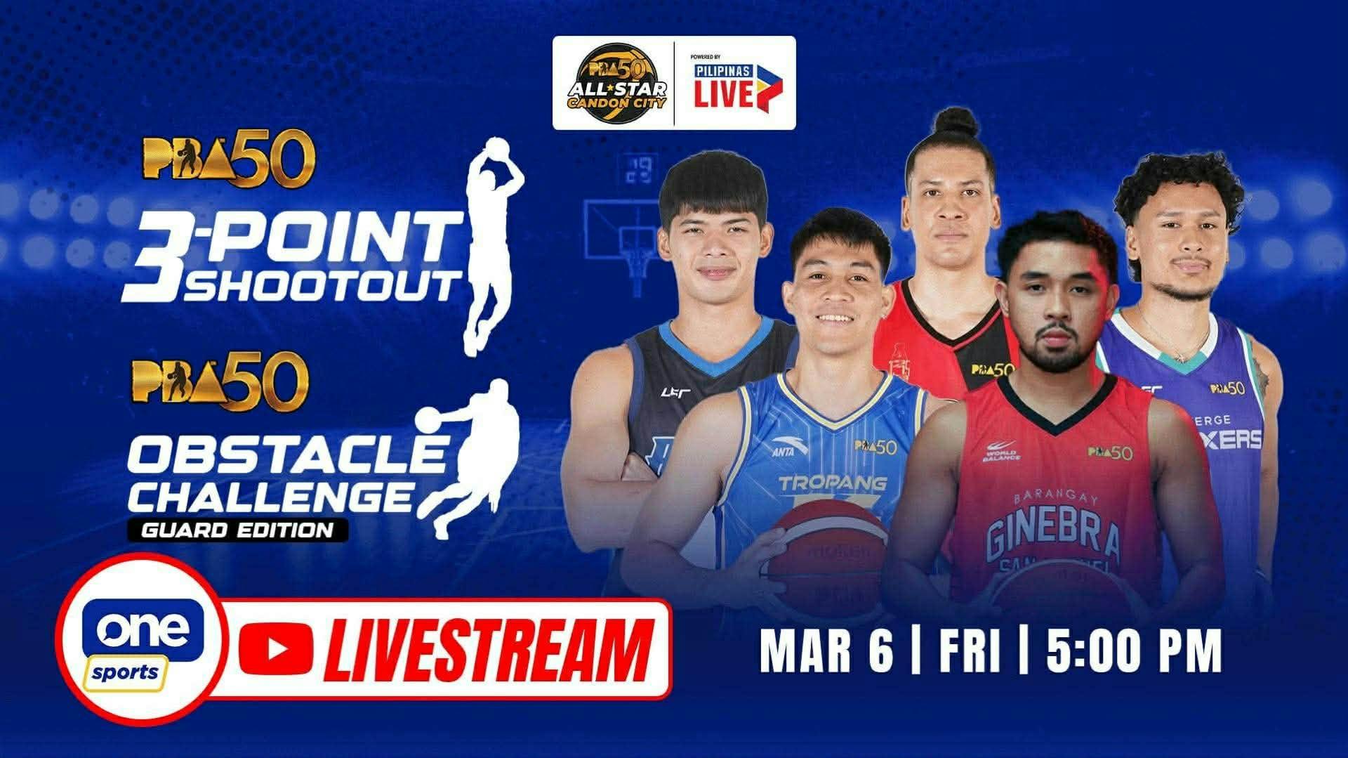 LIVESTREAM: 2026 PBA All-Star Obstacle Challenge & Three-Point Shootout 